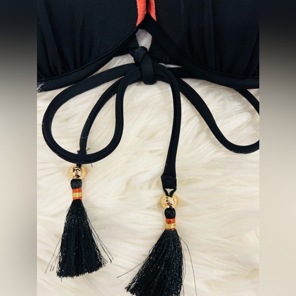 NWT Victoria’s Secret Black Padded “The Gorgeous” Bikini Top 34B - Picture 3 of 8